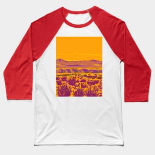 Atacama Desert in Argentina and Chile WPA Art Deco Poster Baseball T-Shirt